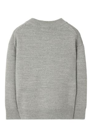 maglione in lana grigio BURBERRY KIDS | 8109458A1373